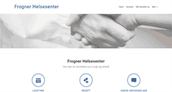 Desktop Screenshot of frognerhelsesenter.no